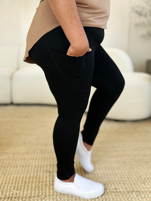 Wide Waistband Sports Leggings - Odaingerous
